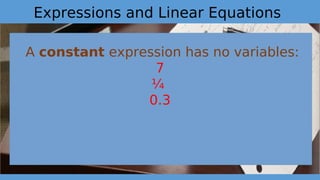 Simplifying Expressions and Solving Linear Equations | PDF
