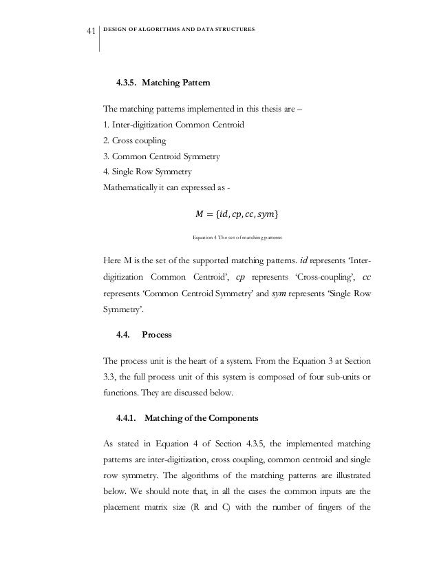 Data structures thesis