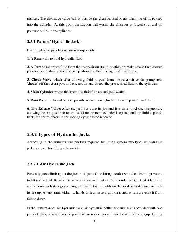 Hydraulic Jacking System For 4 Wheelers