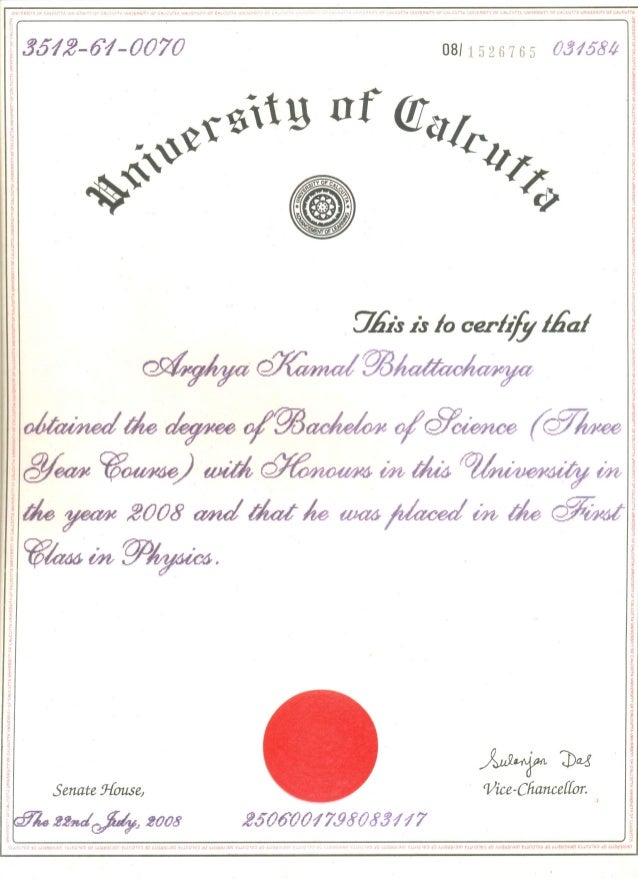 CU Certificate
