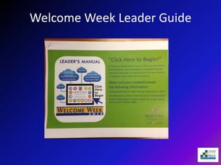 Welcome Week Leader Guide
 