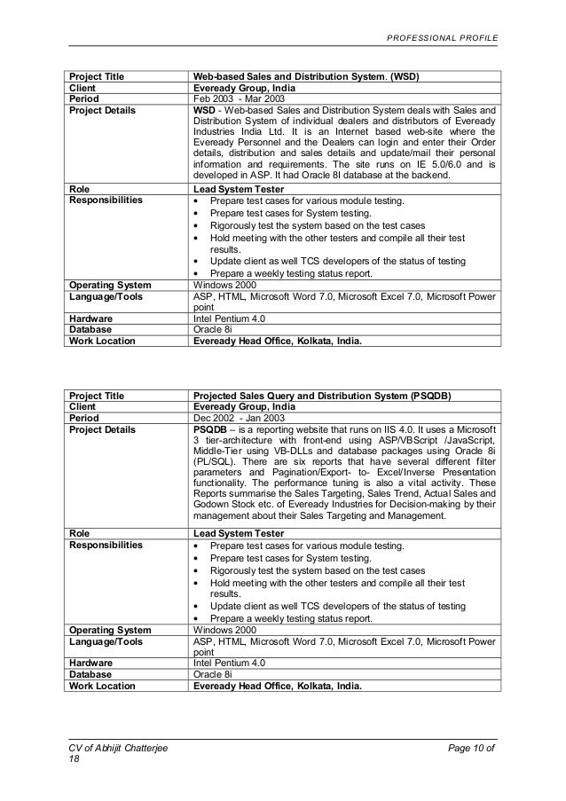 web based cv