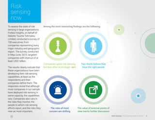 Deloitte Risk Intelligence Deloitte_Risk Sensing | PDF