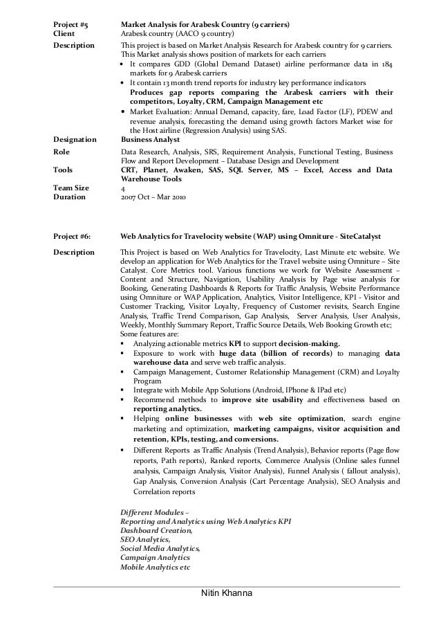 insurance analyst resume