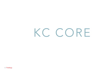 KC CORE
Findings6
 
