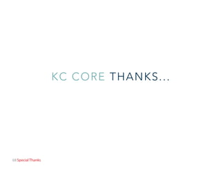 68 Special Thanks
KC CORE THANKS...
 