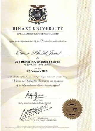 Binary University Degree (BBIT)