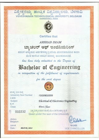 certificate Engg 