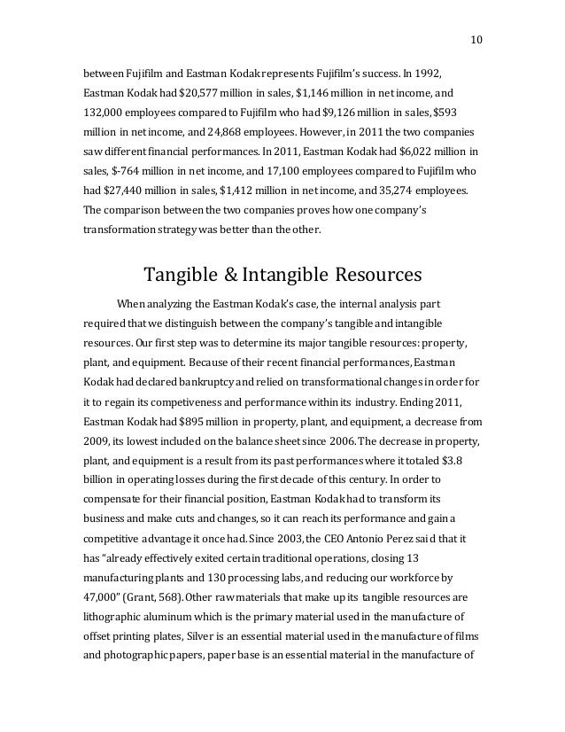 Eastman kodak case study analysis