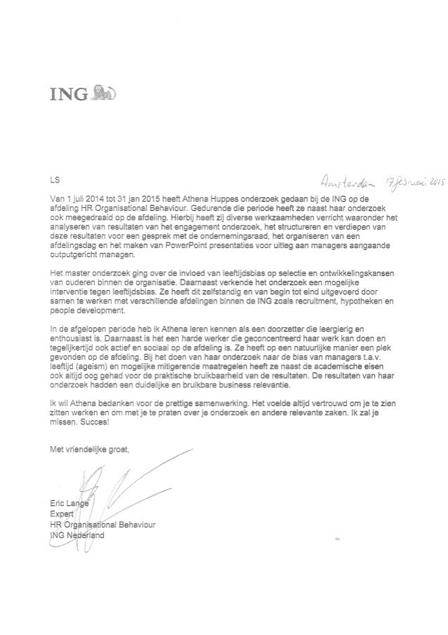 referentiebrief ING