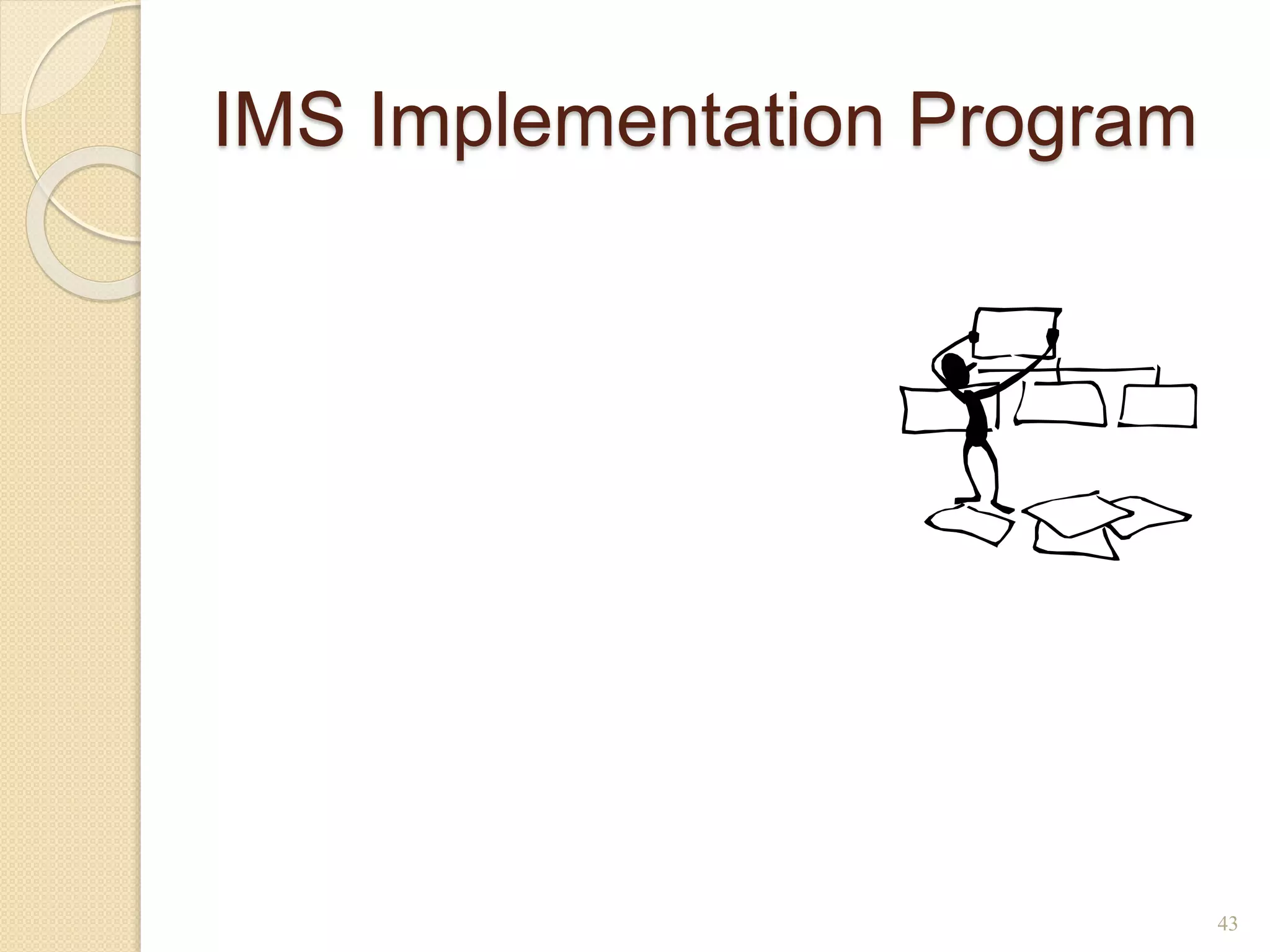 IMS Implementation Program
43
 