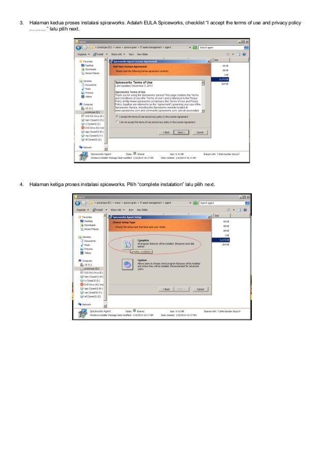 install spiceworks agent on server 2003