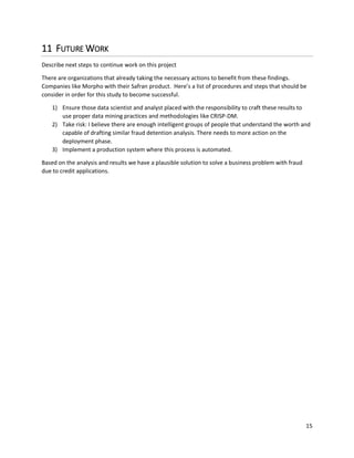 Fraud Detection using Data Mining Project | PDF