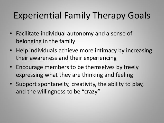 experiential family therapy