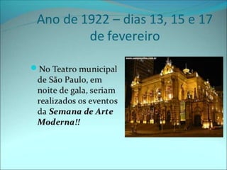 1° fase modernista