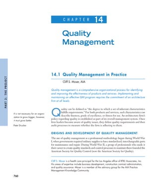 Managing Quality - Moser
