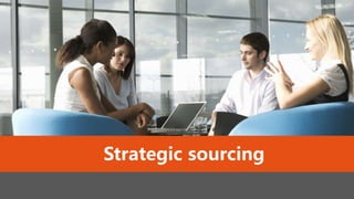 Strategic sourcing
 