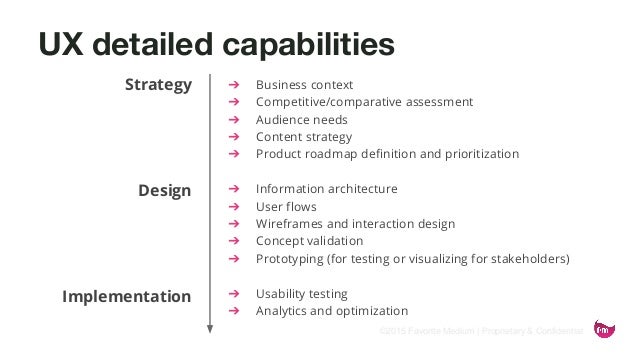 UX Capabilities Presentation