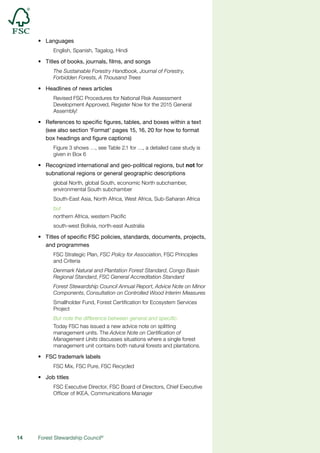Fsc 10 Principles FSC_StyleGuide_Proof4_25-09-15 | PDF