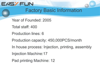 Factory presentation | PDF