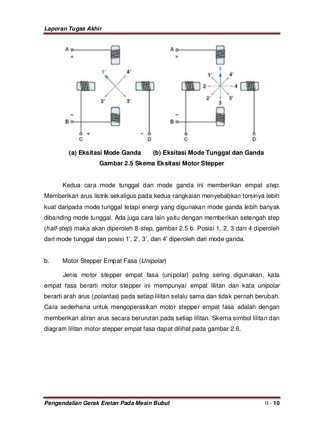 Laporan Tugas Akhir Pengendalian Gerak Eretan Mesin Bubut 