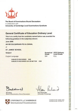 Education Transcript | PDF