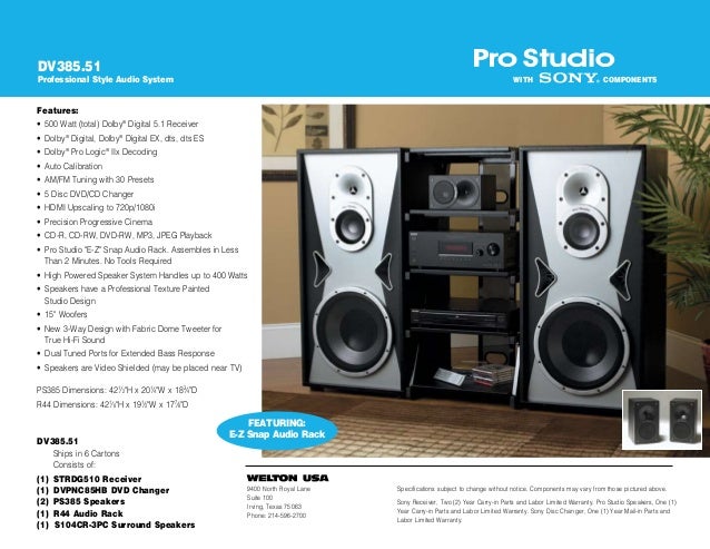 sony pro studio speakers