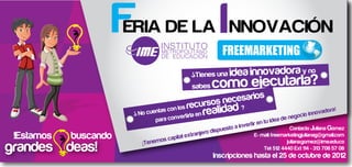 F DE LA I NNOVACIÓN
                   ERIA
                                  INSTITUTO
                                  ...