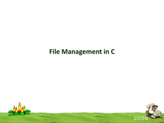 File Management in C

 
