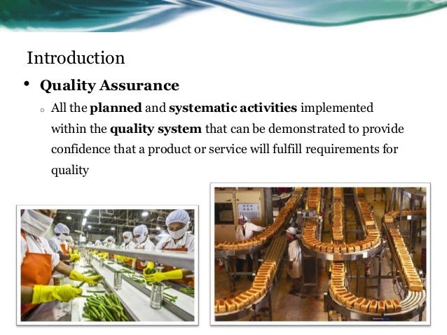 Food Safety And Quality Assurance