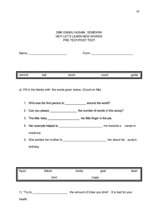 HEY! LET’S LEARN NEW WORDS: USING ENGLISH SONGS TO ENHANCE VOCABULARY ...