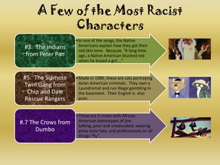 A Few of the Most Racist Characters