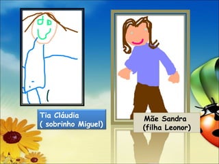 Mãe Sandra  (filha Leonor) Tia Cláudia  ( sobrinho Miguel)  