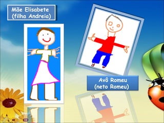 Mãe Elisabete  (filha Andreia) Avô Romeu (neto Romeu)  