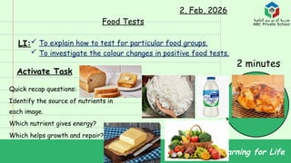 Comprehensive Guide to Food Tests for Nutrient Identification and ...