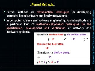 #1 formal methods – introduction for software engineering | PPTX