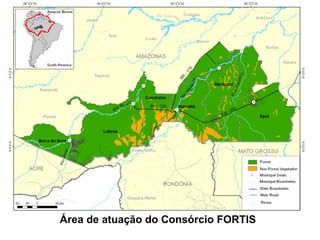 Área de atuação do Consórcio FORTIS 