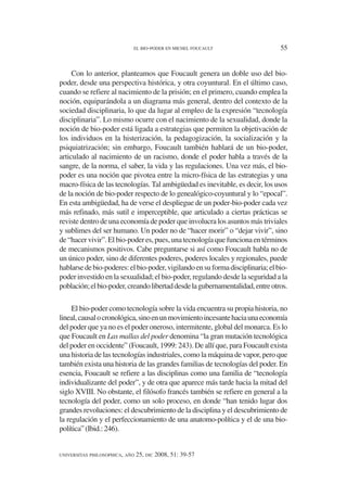 Michel Foucault Biopoder estudio sobre el poder | PDF