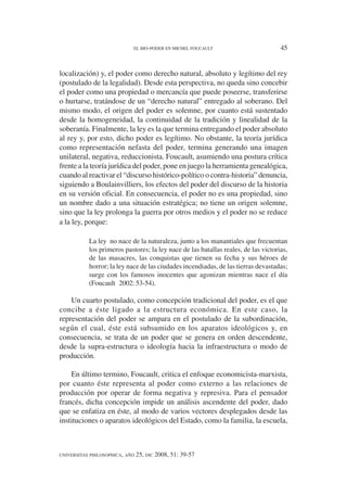 Michel Foucault Biopoder estudio sobre el poder | PDF