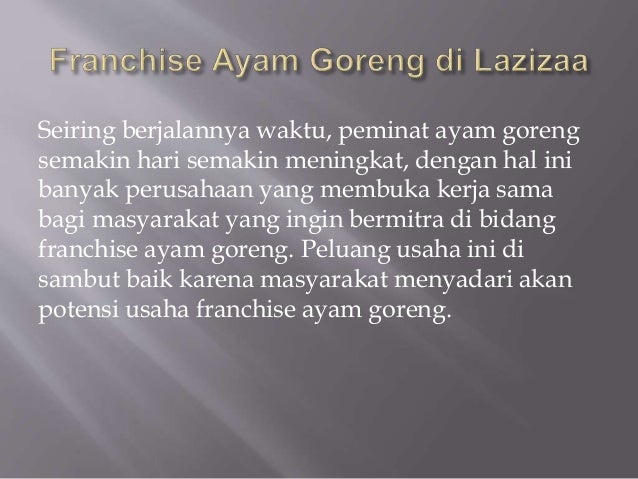 franchise ayam goreng | Lazizaa 1500455