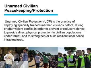Unarmed Civilian Protection Meets Sustainability | PPTX