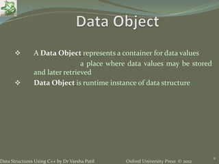 1. Fundamental Concept - Data Structures using C++ by Varsha Patil | PPTX