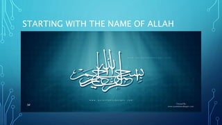 STARTING WITH THE NAME OF ALLAH
 