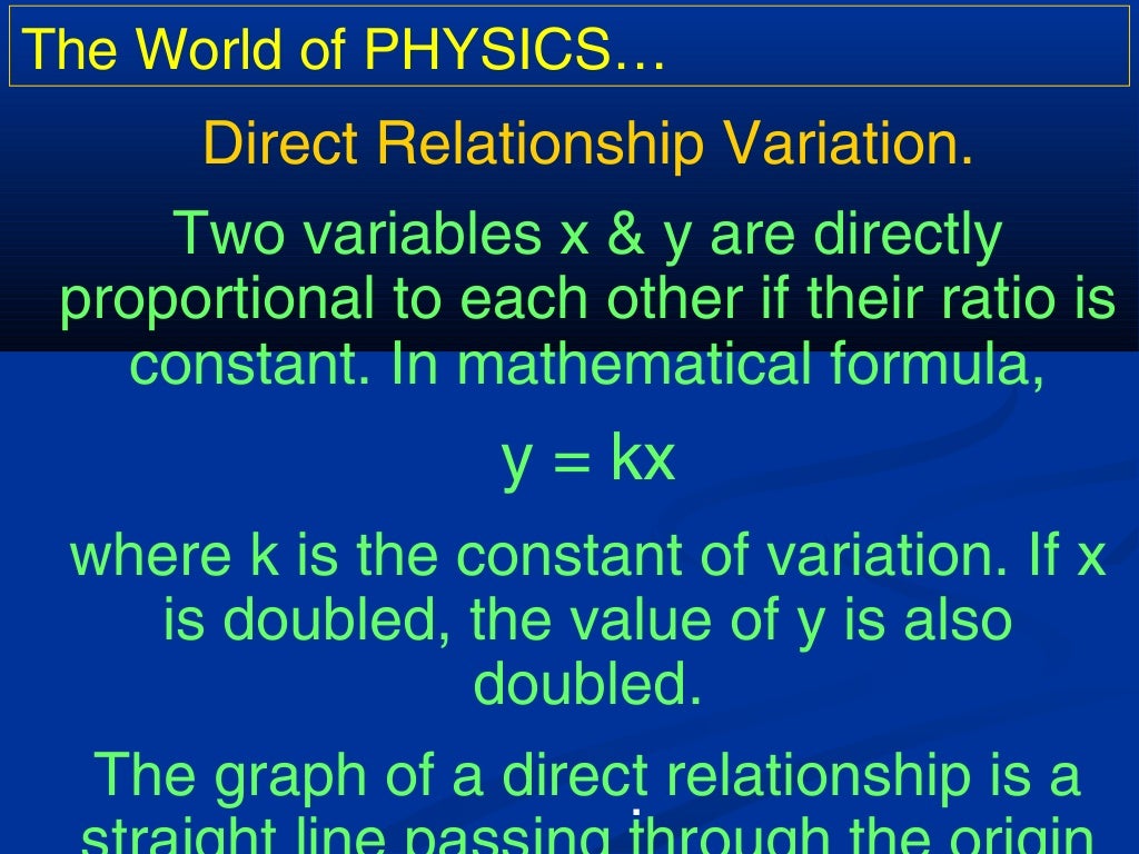 Physics (qty relationships)