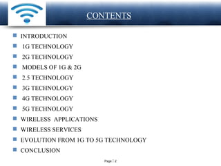 Generation of wireless Communication system-1G,2G,2.5G,3G,4G,5G | PPT ...
