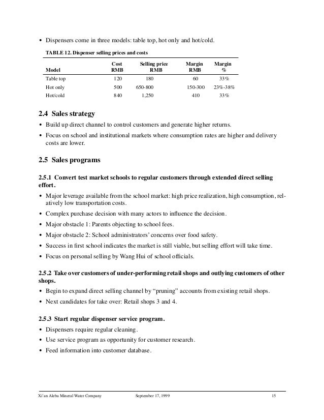 Distilled water business plan | buy a literature review paper