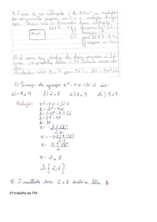 2º trabalho da 7ªA
 