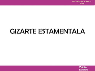 HISTORIA DBH 4. MAILA 
1. GAIA 
GIZARTE ESTAMENTALA 
 