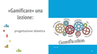 «Gamificare» una
lezione:
progettazione didattica
15
 
