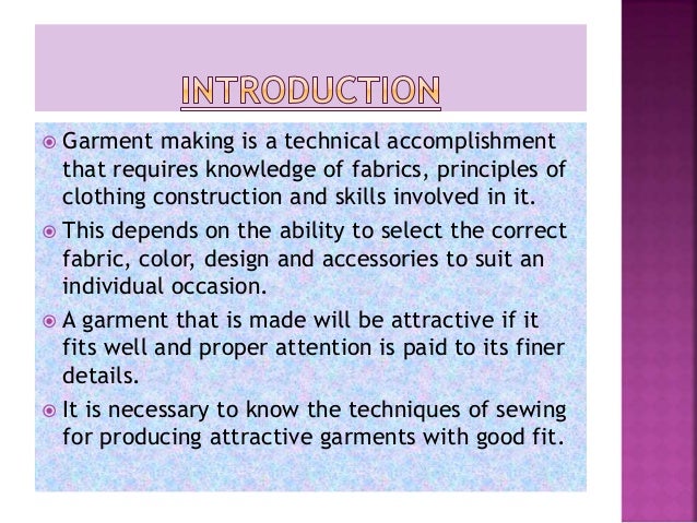 Garment Construction